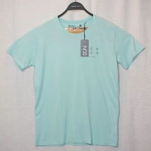 NEW With Tags DCN Perdu Temps Tee Teal Men's Shirt